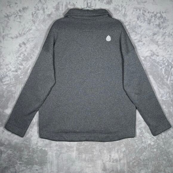 Stio Womens XL 1/4 Zip Fleece Sweater Gray - Picture 2 of 6